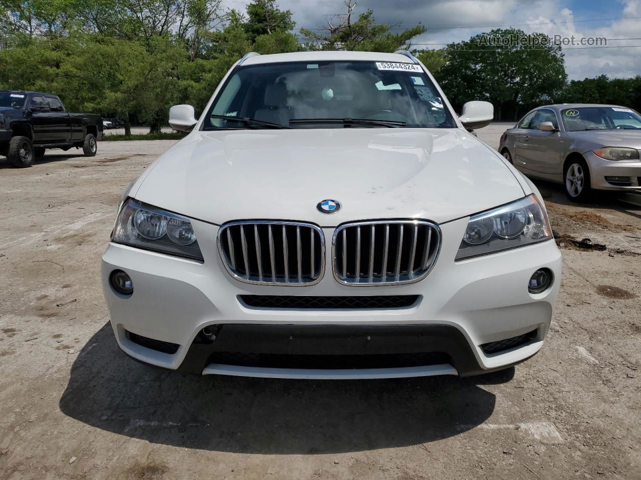 2013 Bmw X3 Xdrive28i White vin: 5UXWX9C52D0D04570