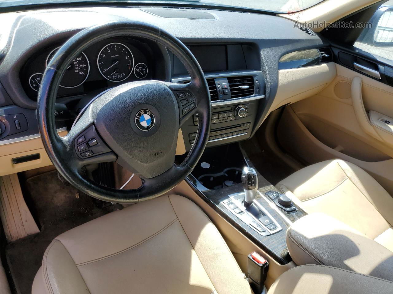 2013 Bmw X3 Xdrive28i Синий vin: 5UXWX9C52D0D04813