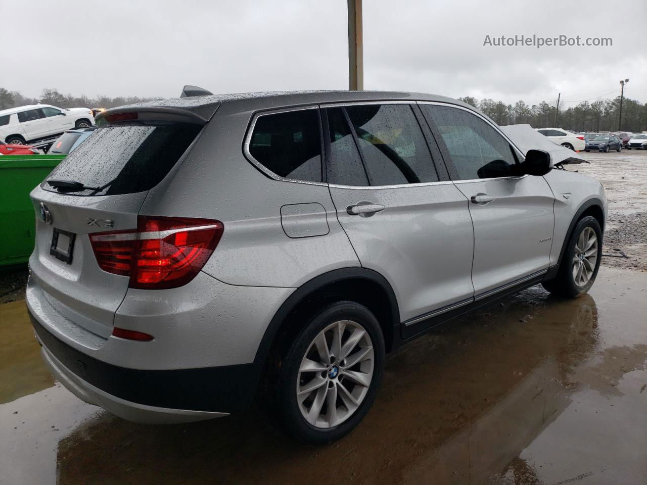 2014 Bmw X3 Xdrive28i Silver vin: 5UXWX9C52E0D27574