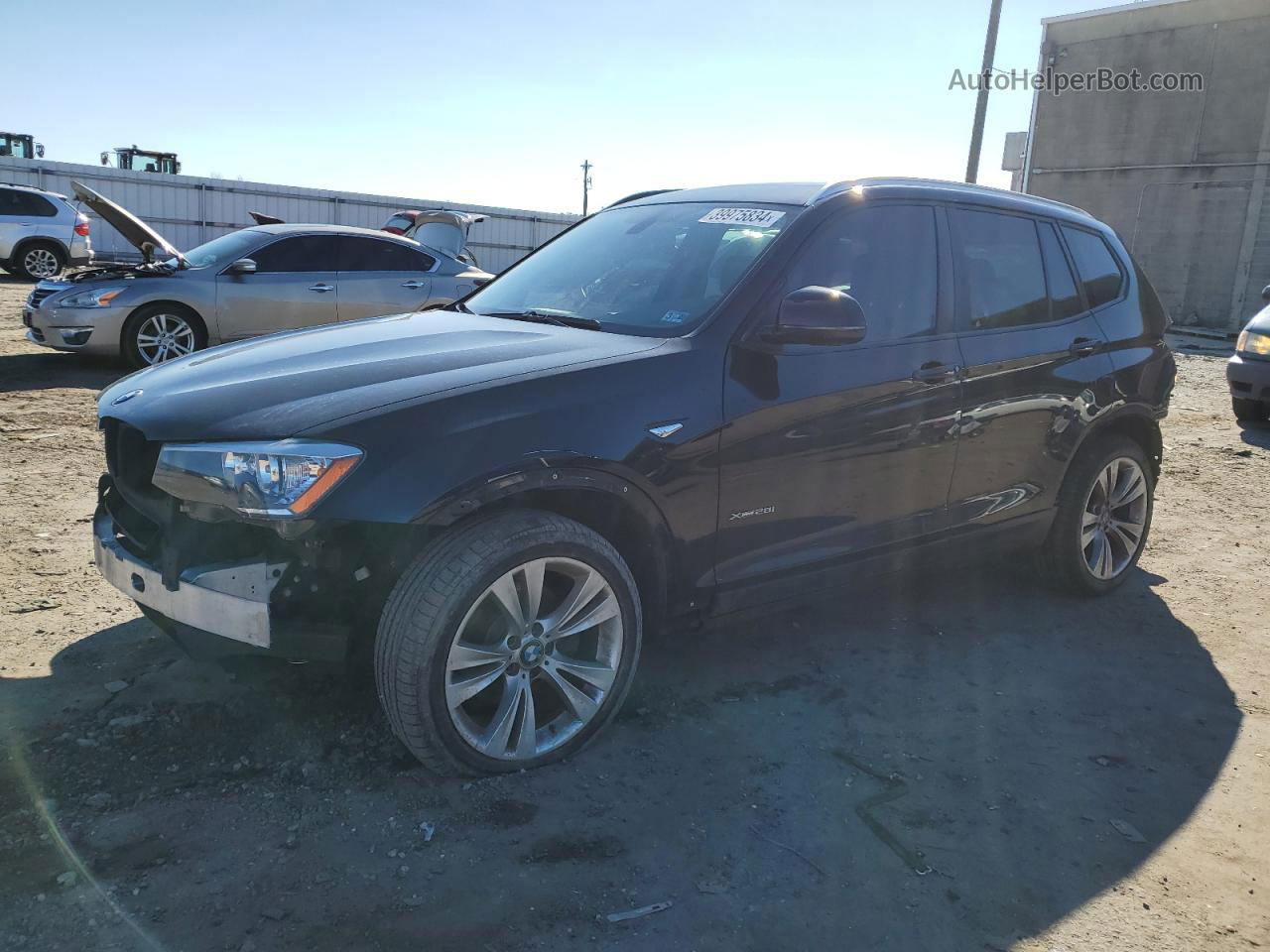 2016 Bmw X3 Xdrive28i Черный vin: 5UXWX9C52G0D63882