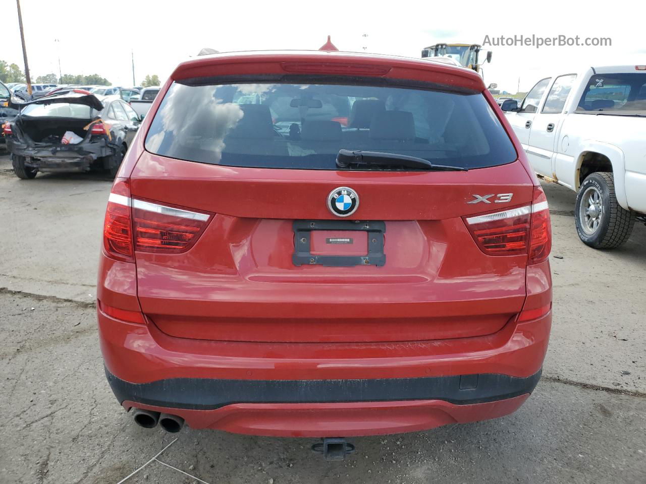 2016 Bmw X3 Xdrive28i Red vin: 5UXWX9C52G0D64305