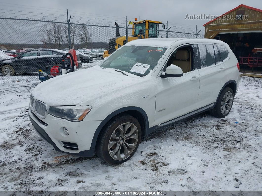 2016 Bmw X3 Xdrive28i White vin: 5UXWX9C52G0D73912