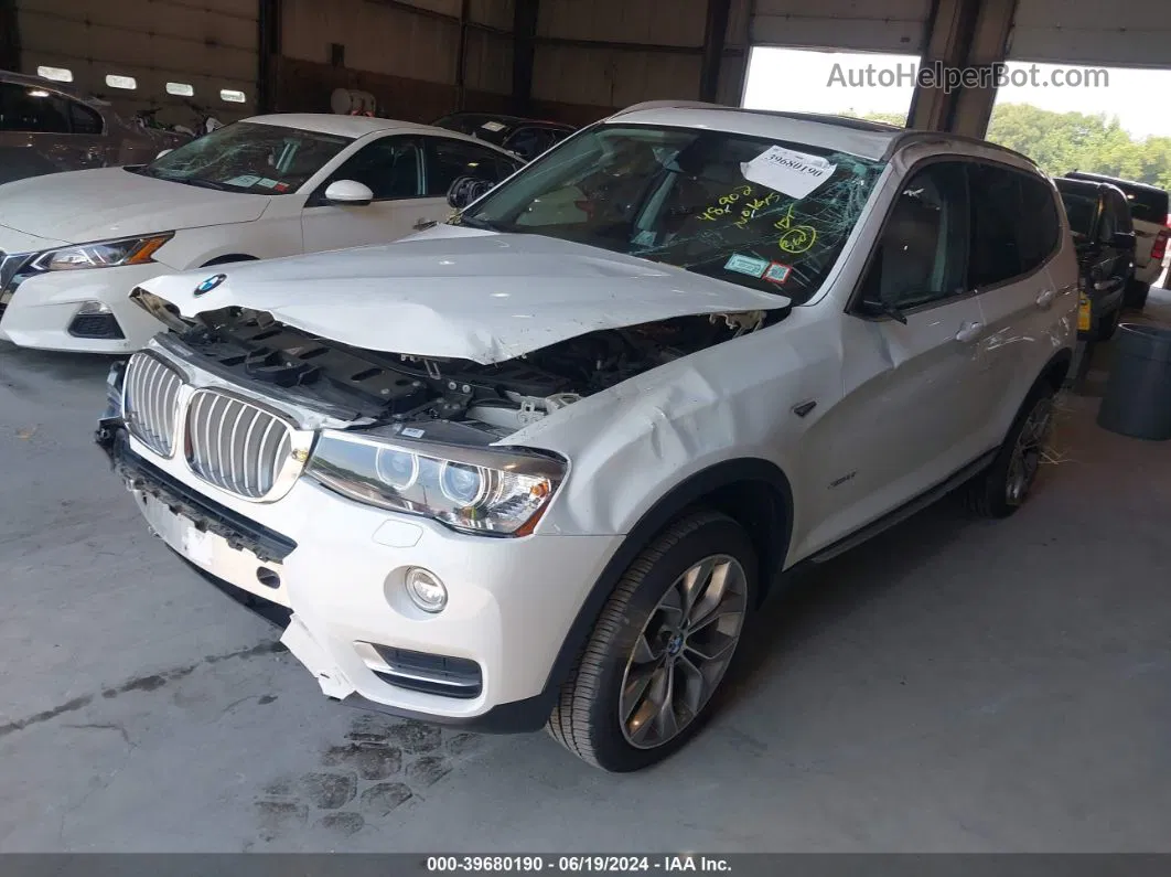 2016 Bmw X3 Xdrive28i White vin: 5UXWX9C52G0D77944