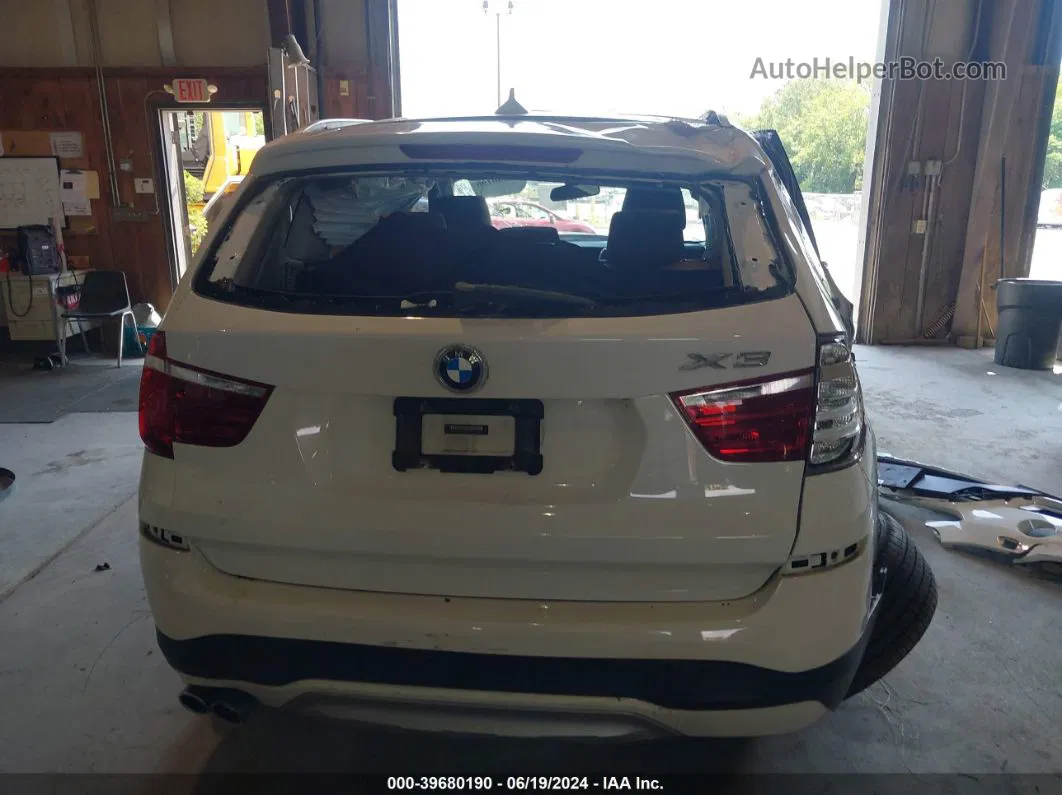 2016 Bmw X3 Xdrive28i White vin: 5UXWX9C52G0D77944