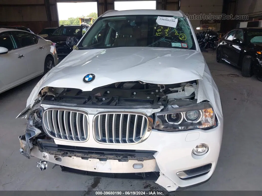 2016 Bmw X3 Xdrive28i White vin: 5UXWX9C52G0D77944