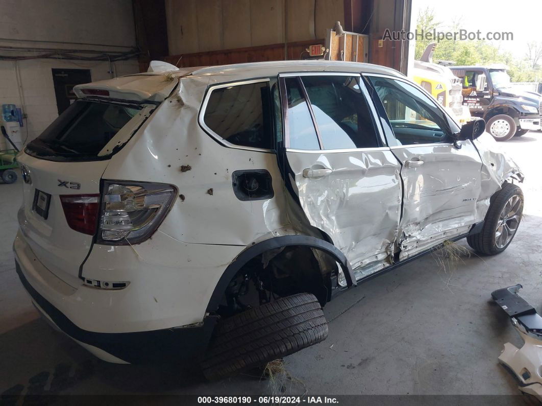 2016 Bmw X3 Xdrive28i White vin: 5UXWX9C52G0D77944