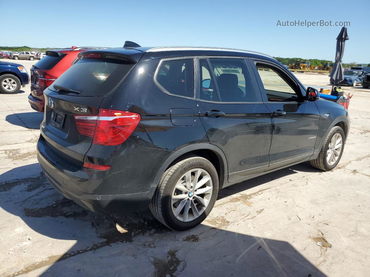 2016 Bmw X3 Xdrive28i Черный vin: 5UXWX9C52G0D80147