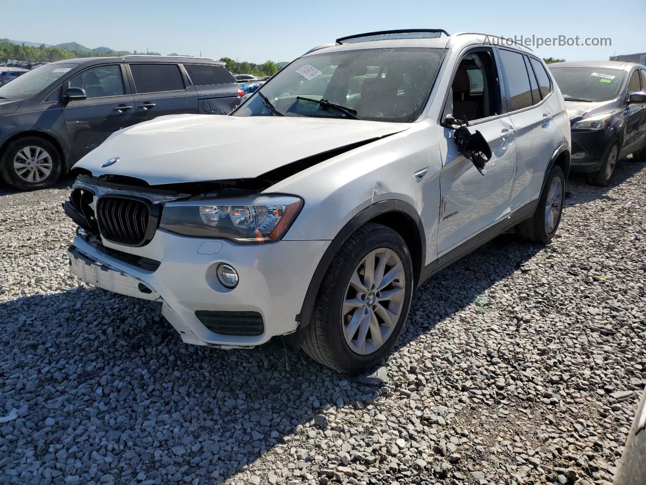 2016 Bmw X3 Xdrive28i White vin: 5UXWX9C52G0D83050