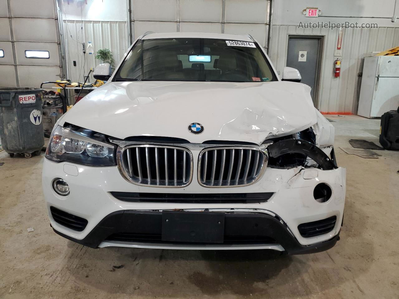 2016 Bmw X3 Xdrive28i White vin: 5UXWX9C52G0D87745