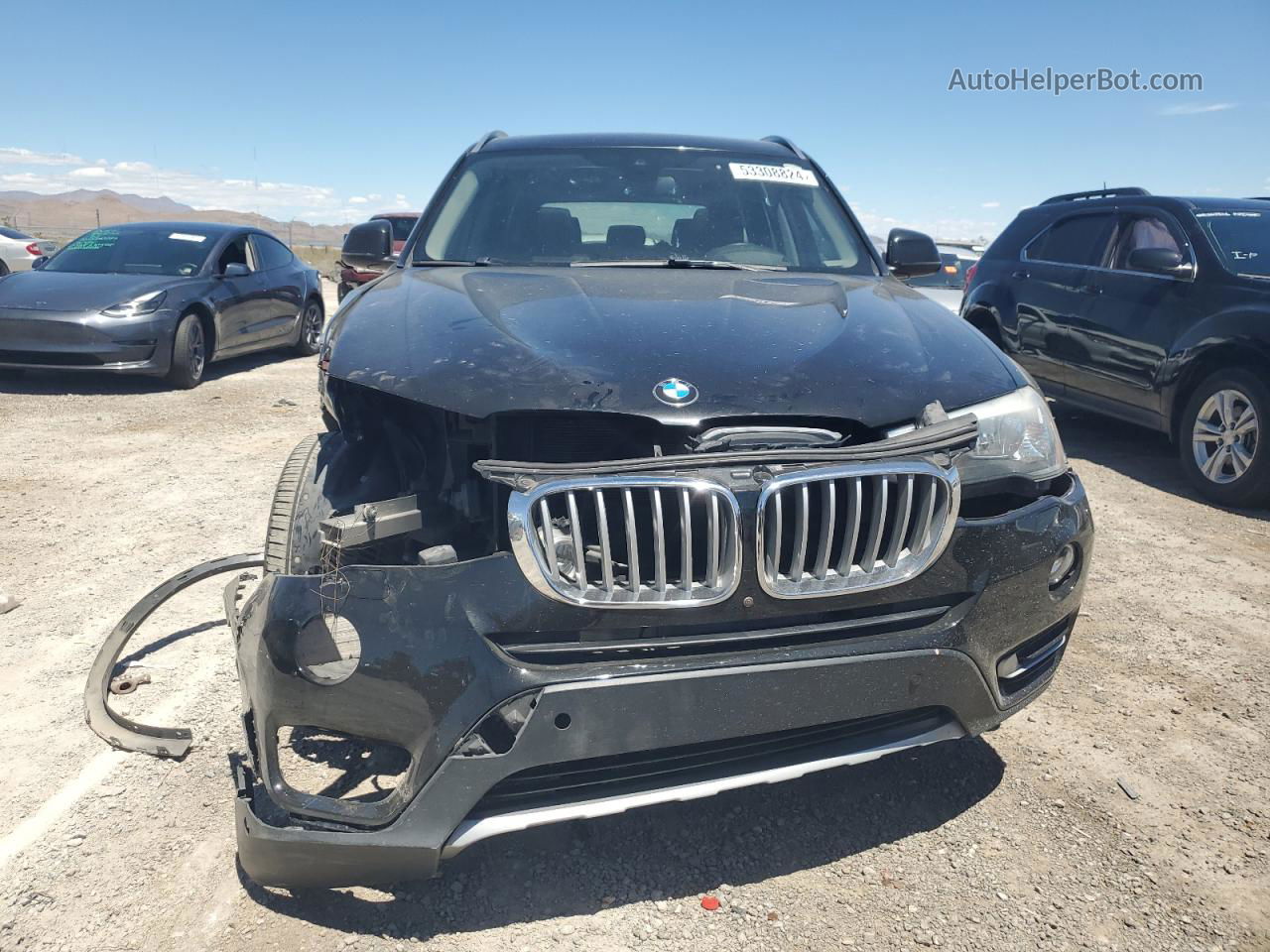 2016 Bmw X3 Xdrive28i Black vin: 5UXWX9C52G0D88684