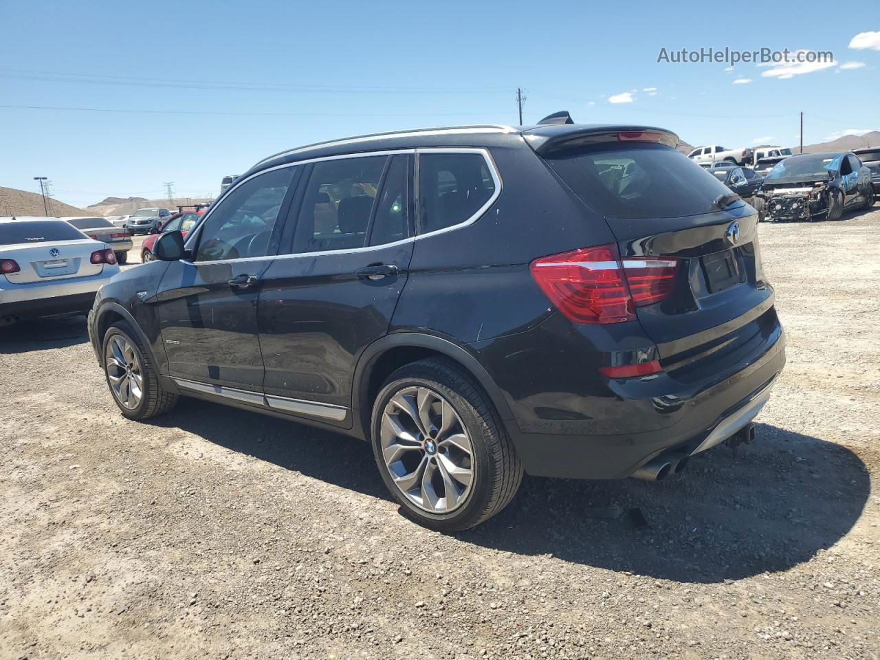 2016 Bmw X3 Xdrive28i Black vin: 5UXWX9C52G0D88684