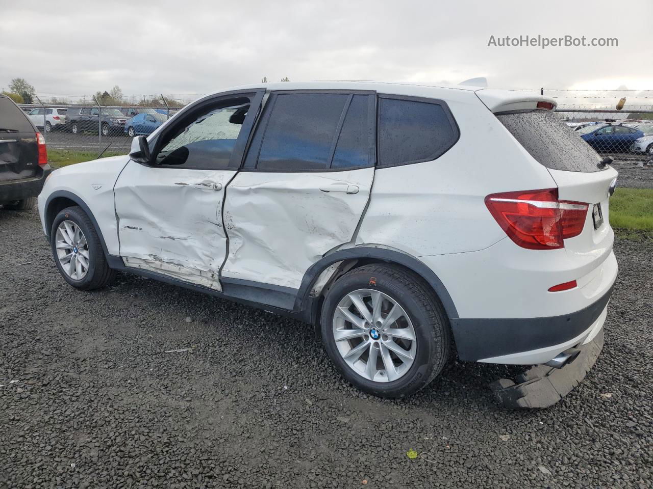 2013 Bmw X3 Xdrive28i White vin: 5UXWX9C53D0A12071