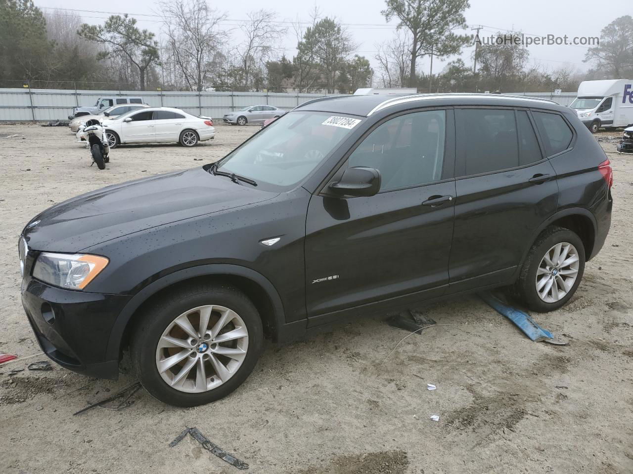 2013 Bmw X3 Xdrive28i Black vin: 5UXWX9C53D0A18887