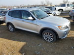 2013 Bmw X3 Xdrive28i Silver vin: 5UXWX9C53D0A21174