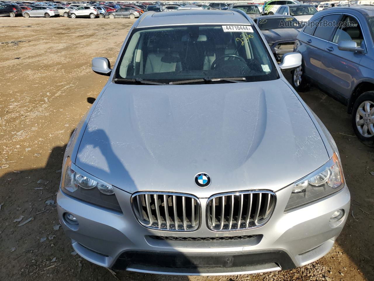 2013 Bmw X3 Xdrive28i Silver vin: 5UXWX9C53D0A21174