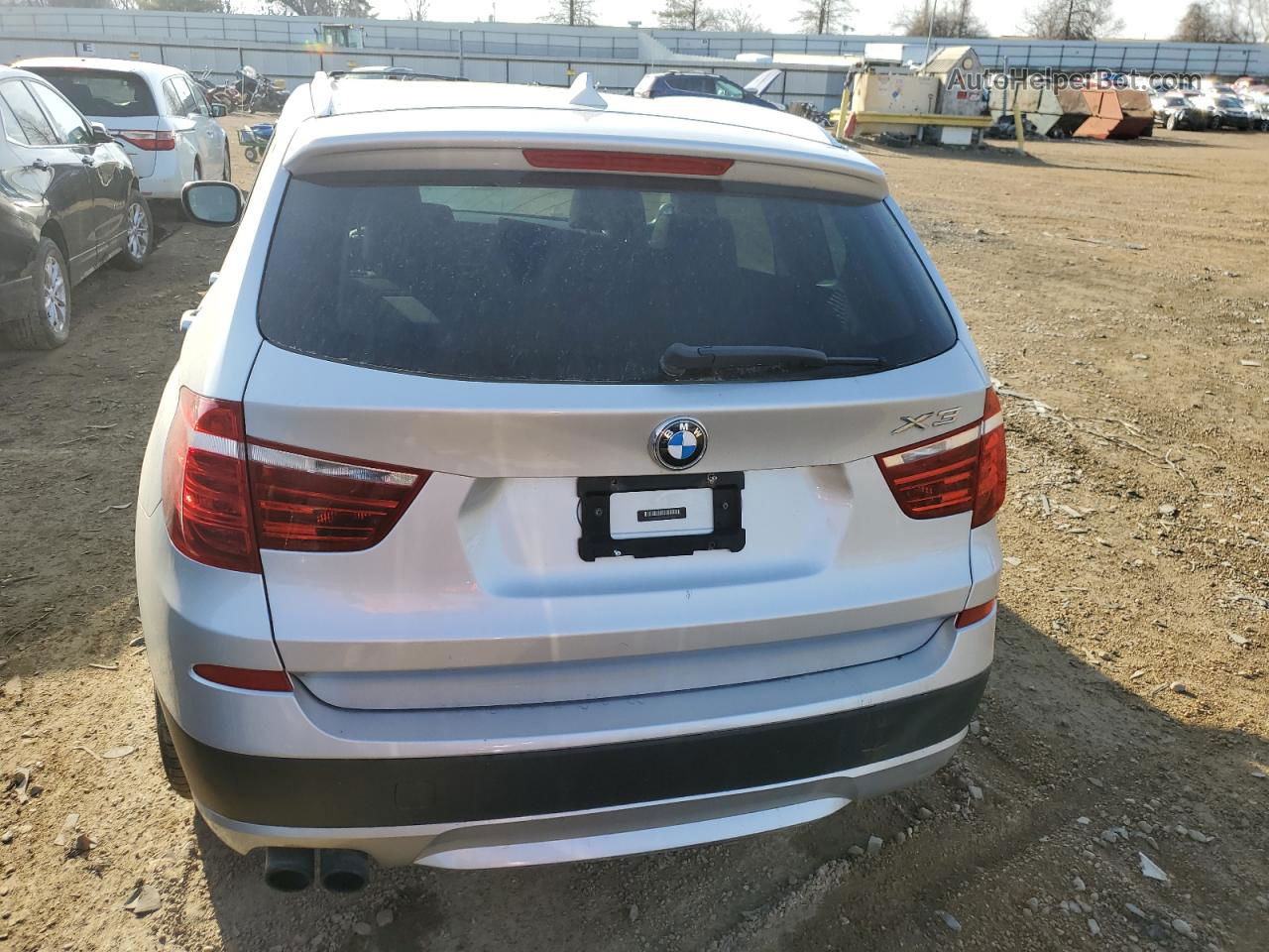 2013 Bmw X3 Xdrive28i Silver vin: 5UXWX9C53D0A21174