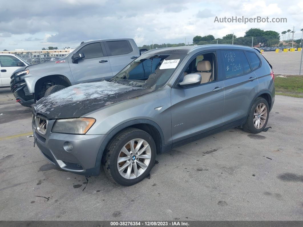 2013 Bmw X3 Xdrive28i Gray vin: 5UXWX9C53D0A27864