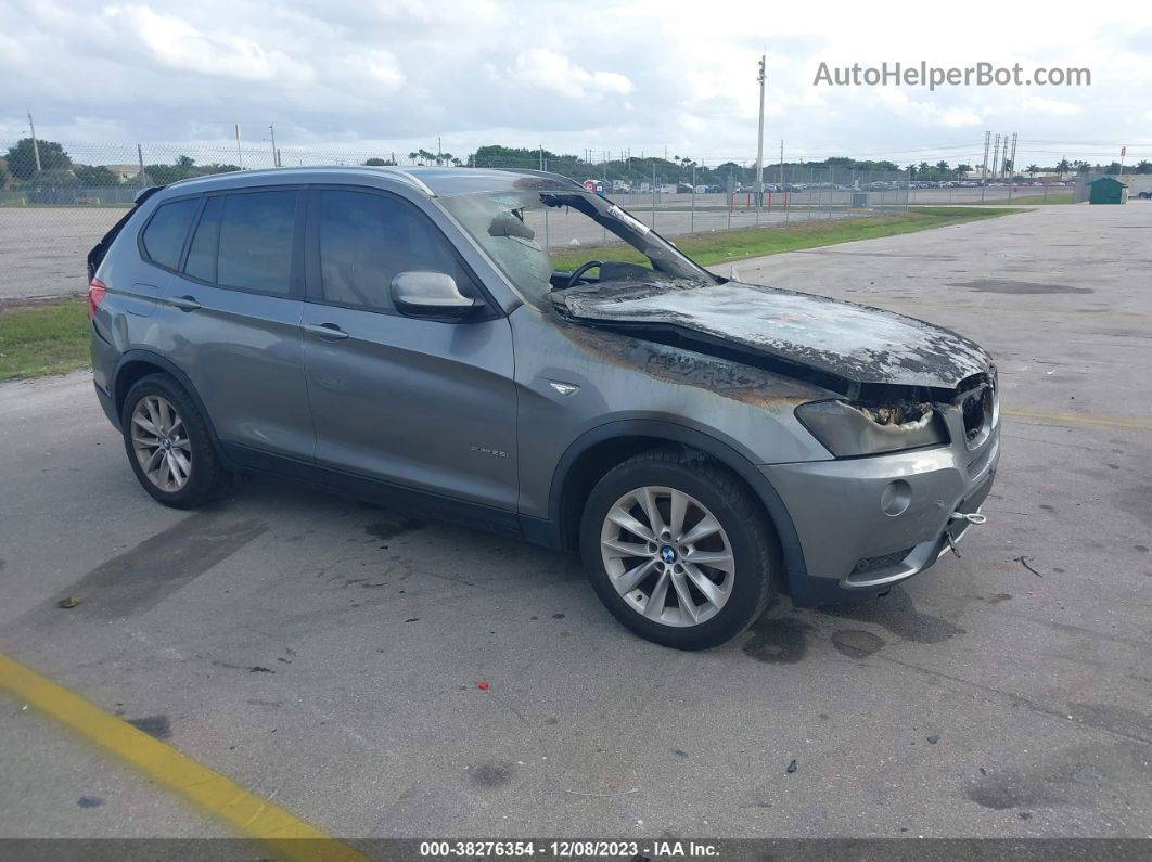 2013 Bmw X3 Xdrive28i Gray vin: 5UXWX9C53D0A27864