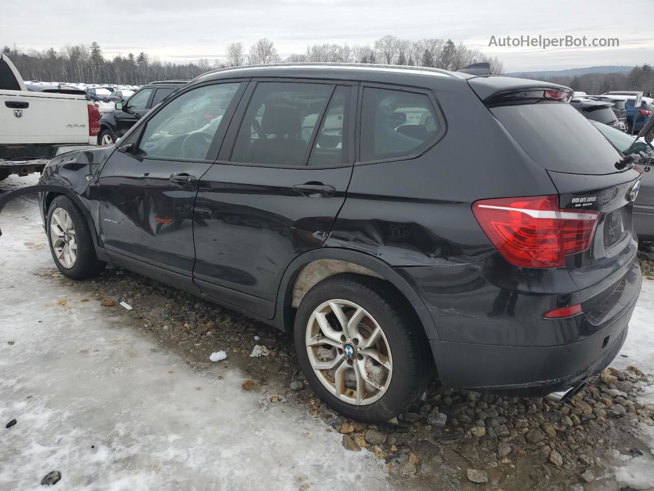 2013 Bmw X3 Xdrive28i Black vin: 5UXWX9C53D0D00091