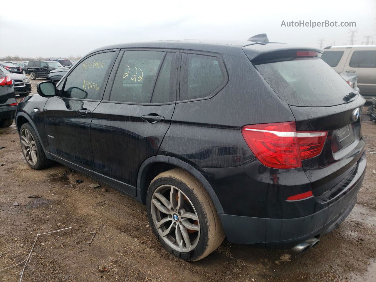 2013 Bmw X3 Xdrive28i Black vin: 5UXWX9C53D0D04366