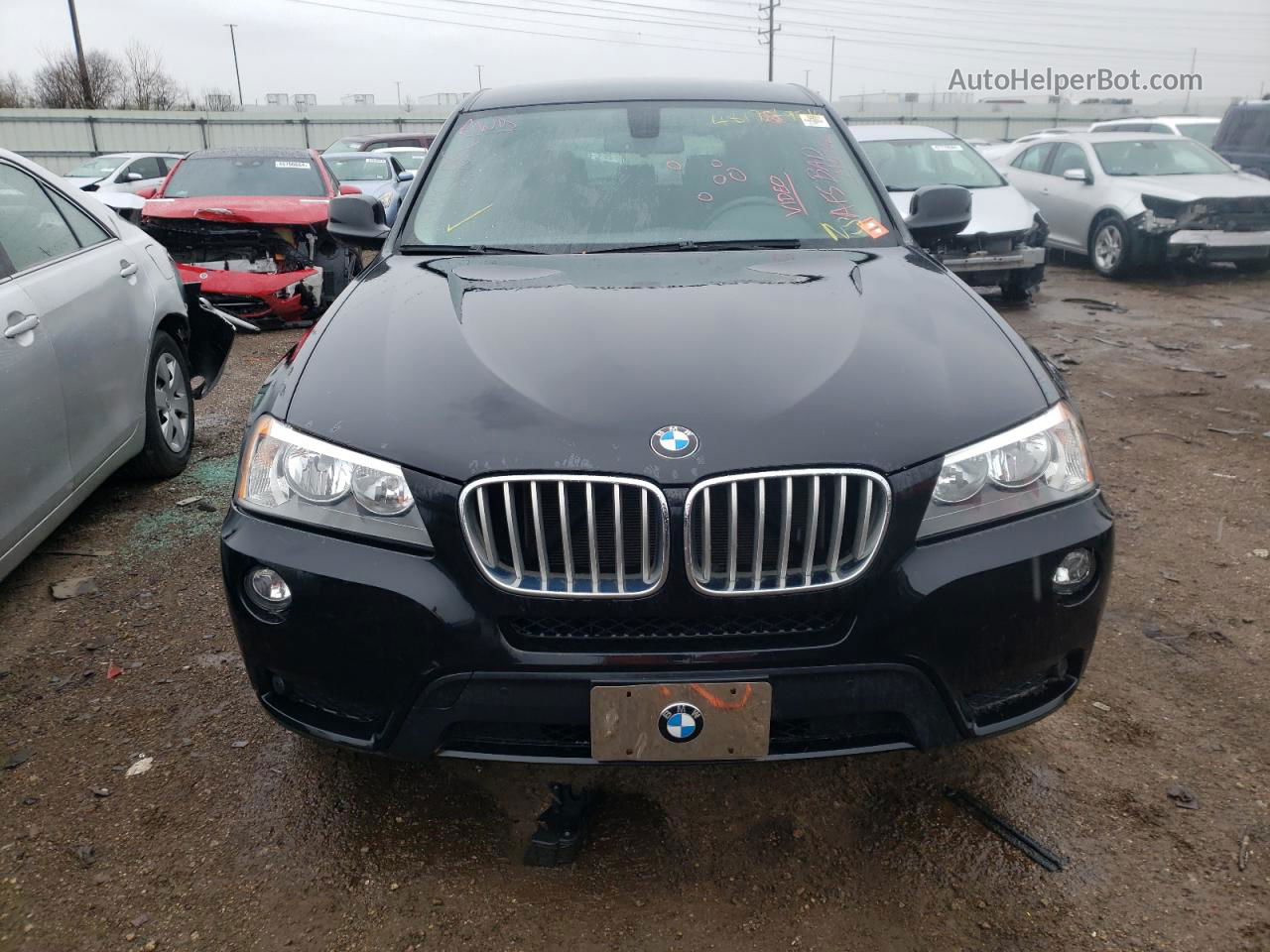 2013 Bmw X3 Xdrive28i Black vin: 5UXWX9C53D0D04366