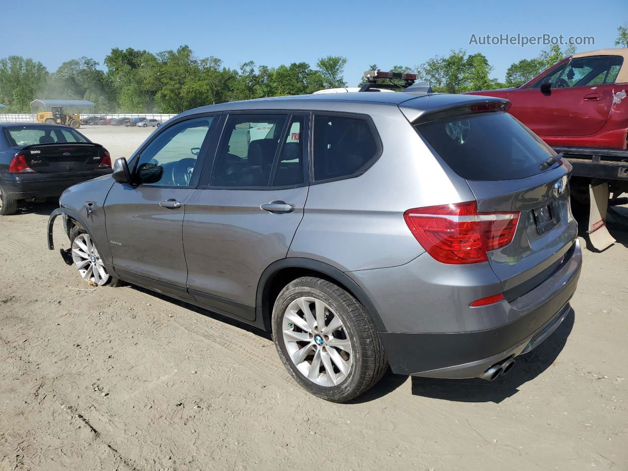 2013 Bmw X3 Xdrive28i Серый vin: 5UXWX9C53D0D05758