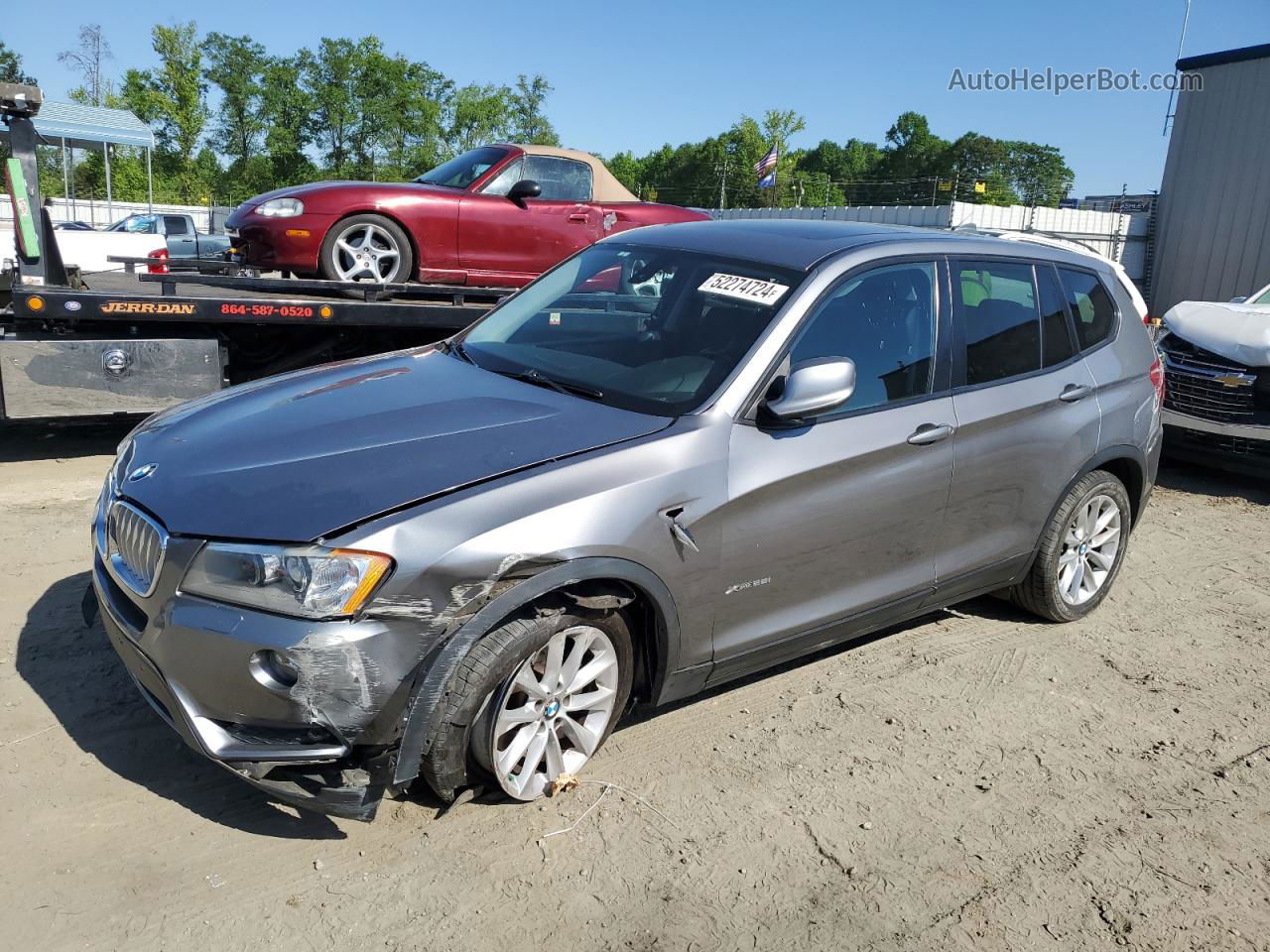 2013 Bmw X3 Xdrive28i Gray vin: 5UXWX9C53D0D05758