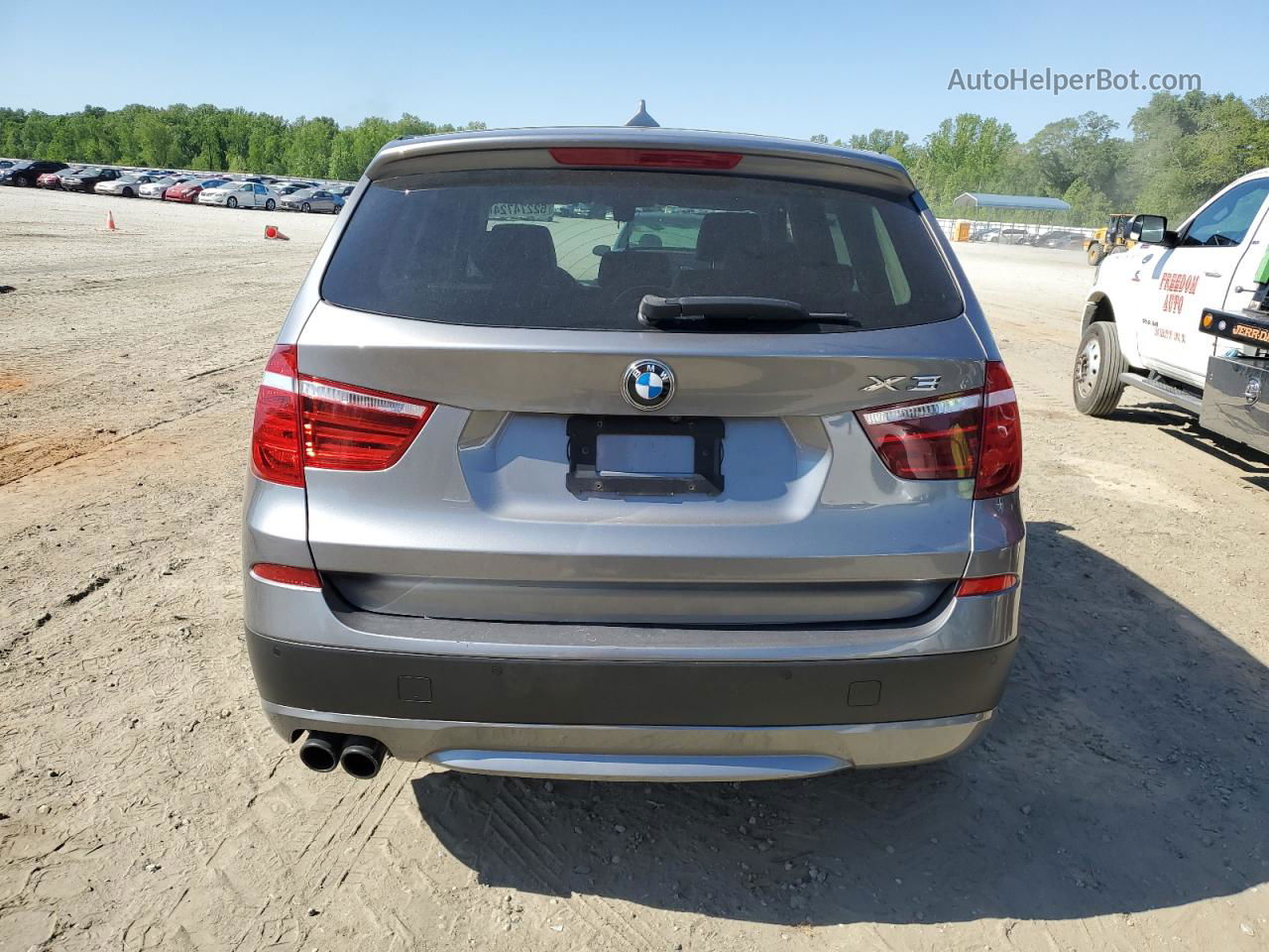 2013 Bmw X3 Xdrive28i Gray vin: 5UXWX9C53D0D05758