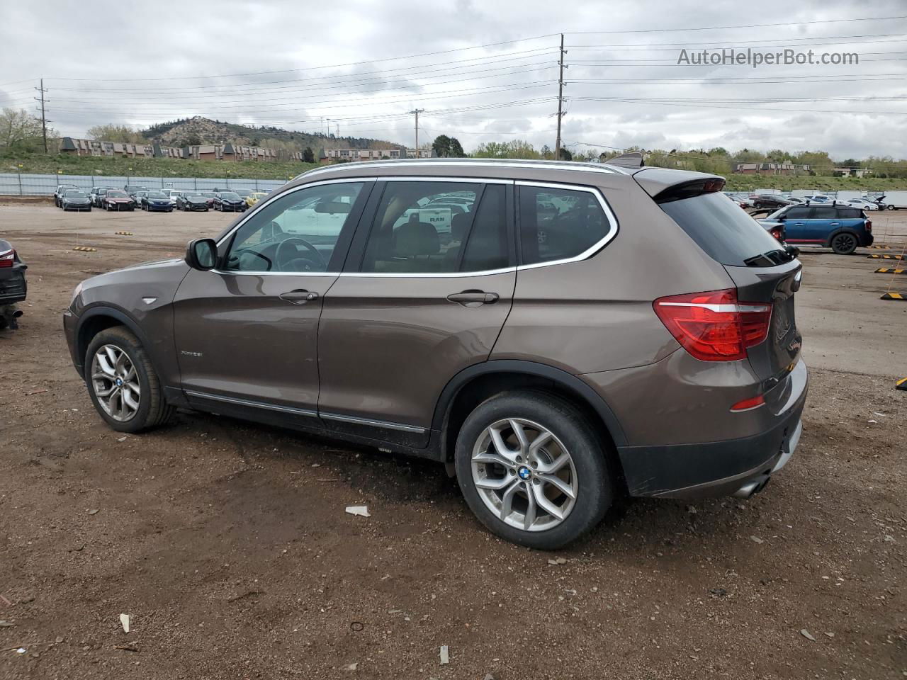 2013 Bmw X3 Xdrive28i Коричневый vin: 5UXWX9C53DL873990