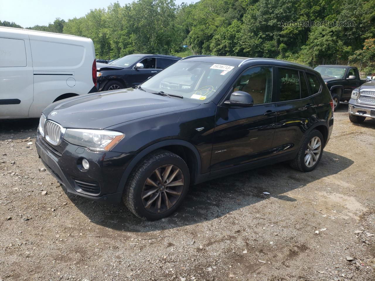 2016 Bmw X3 Xdrive28i Black vin: 5UXWX9C53G0D67018