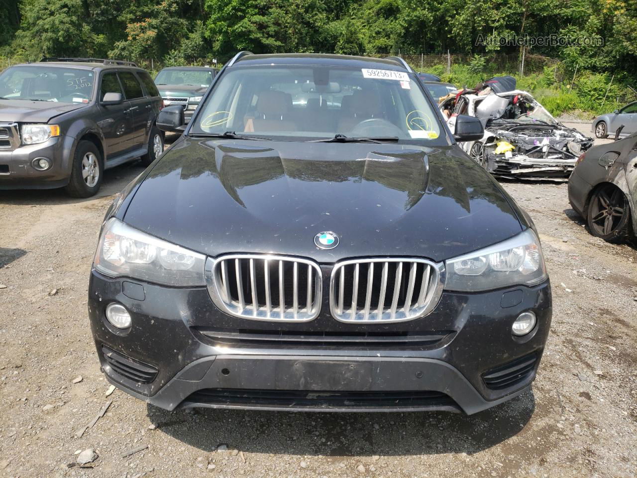 2016 Bmw X3 Xdrive28i Black vin: 5UXWX9C53G0D67018