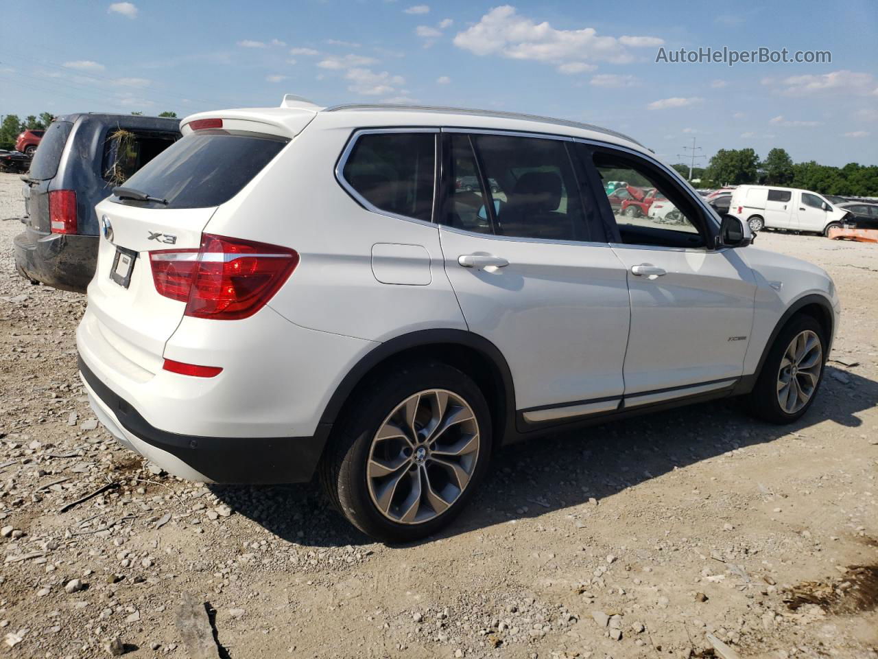 2016 Bmw X3 Xdrive28i White vin: 5UXWX9C53G0D69402