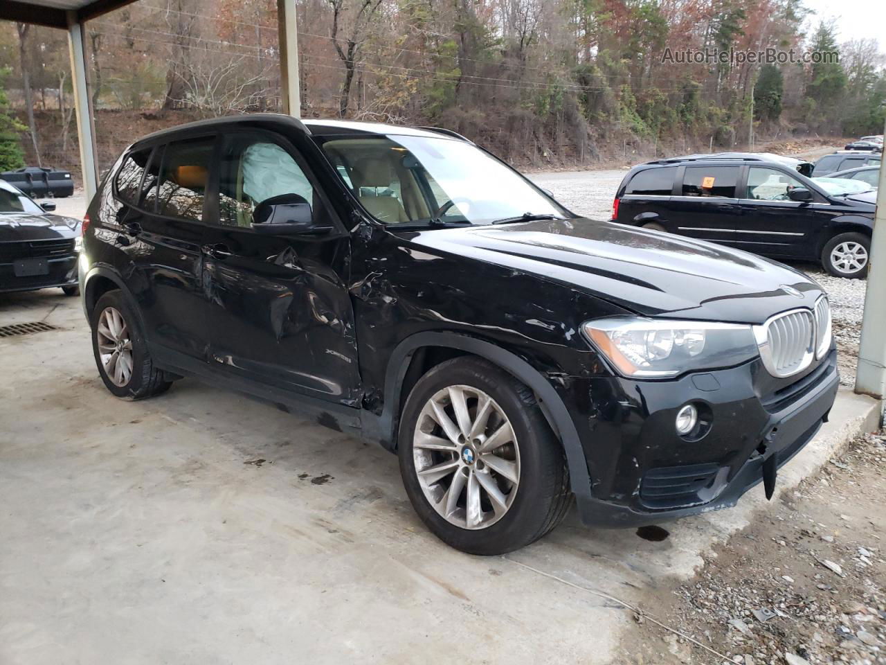 2016 Bmw X3 Xdrive28i Black vin: 5UXWX9C53G0D76415