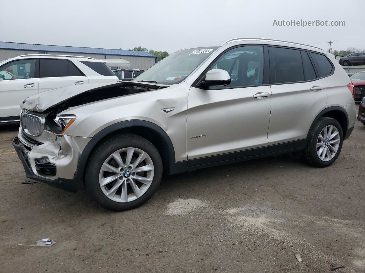 2016 Bmw X3 Xdrive28i Бежевый vin: 5UXWX9C53G0D80335