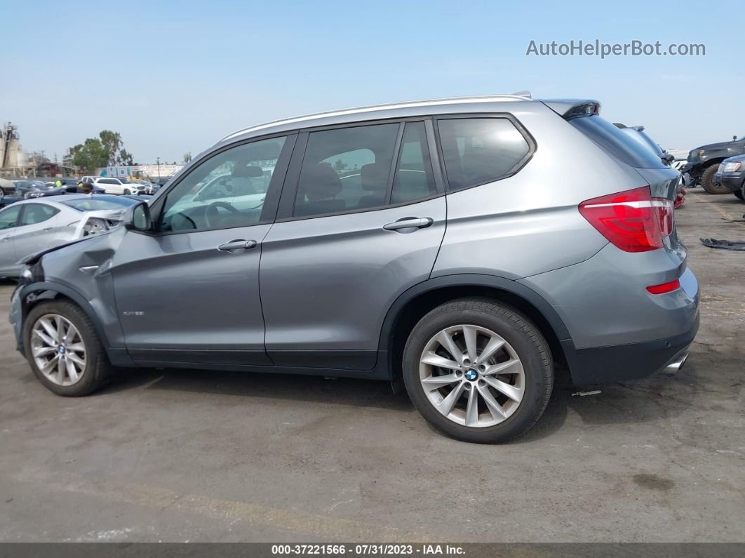 2016 Bmw X3 Xdrive28i Silver vin: 5UXWX9C53G0D81128