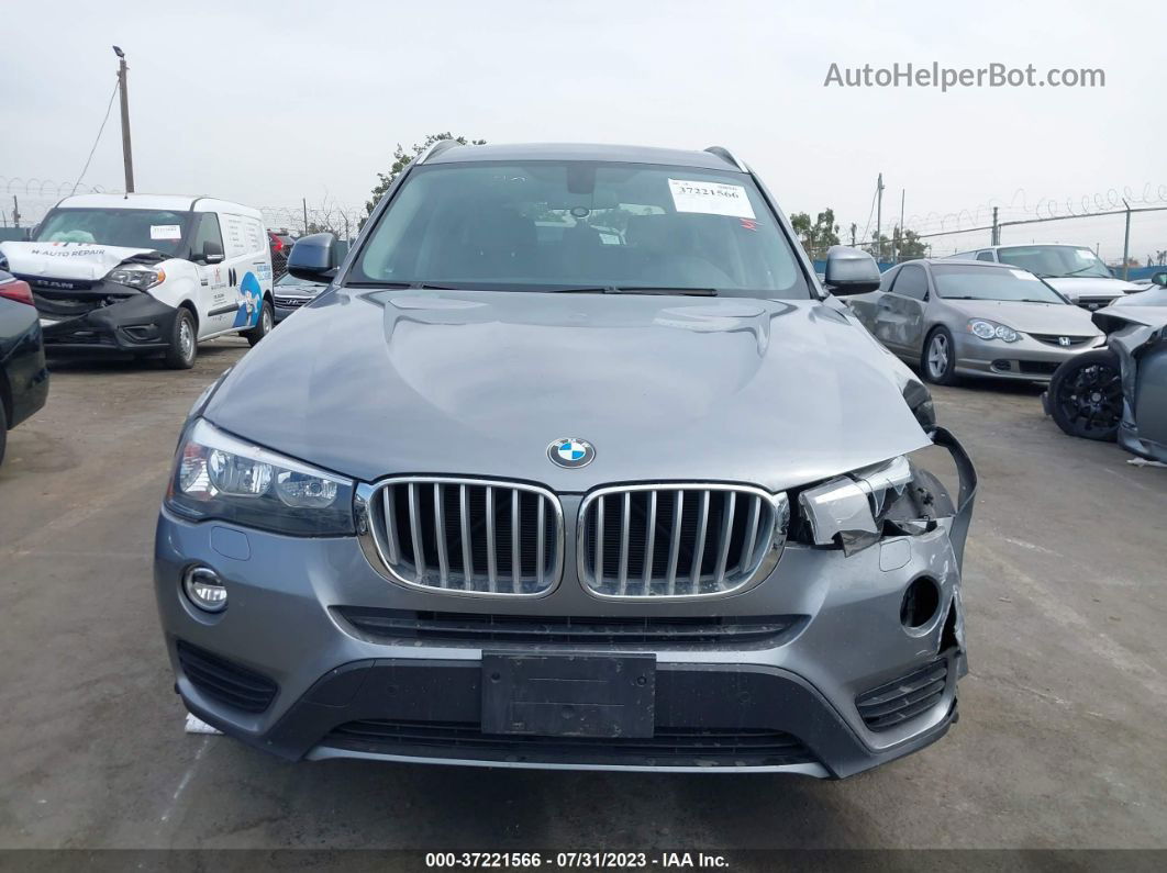 2016 Bmw X3 Xdrive28i Silver vin: 5UXWX9C53G0D81128