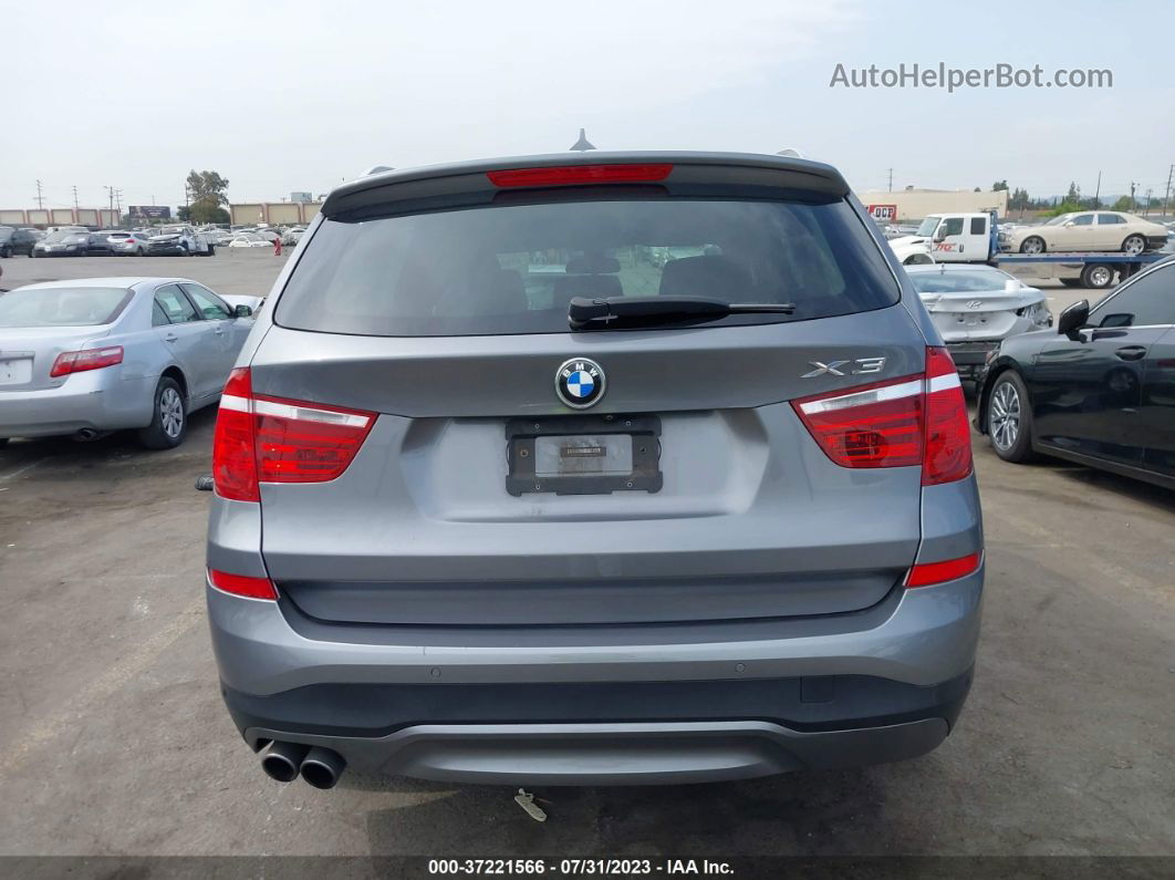 2016 Bmw X3 Xdrive28i Серебряный vin: 5UXWX9C53G0D81128