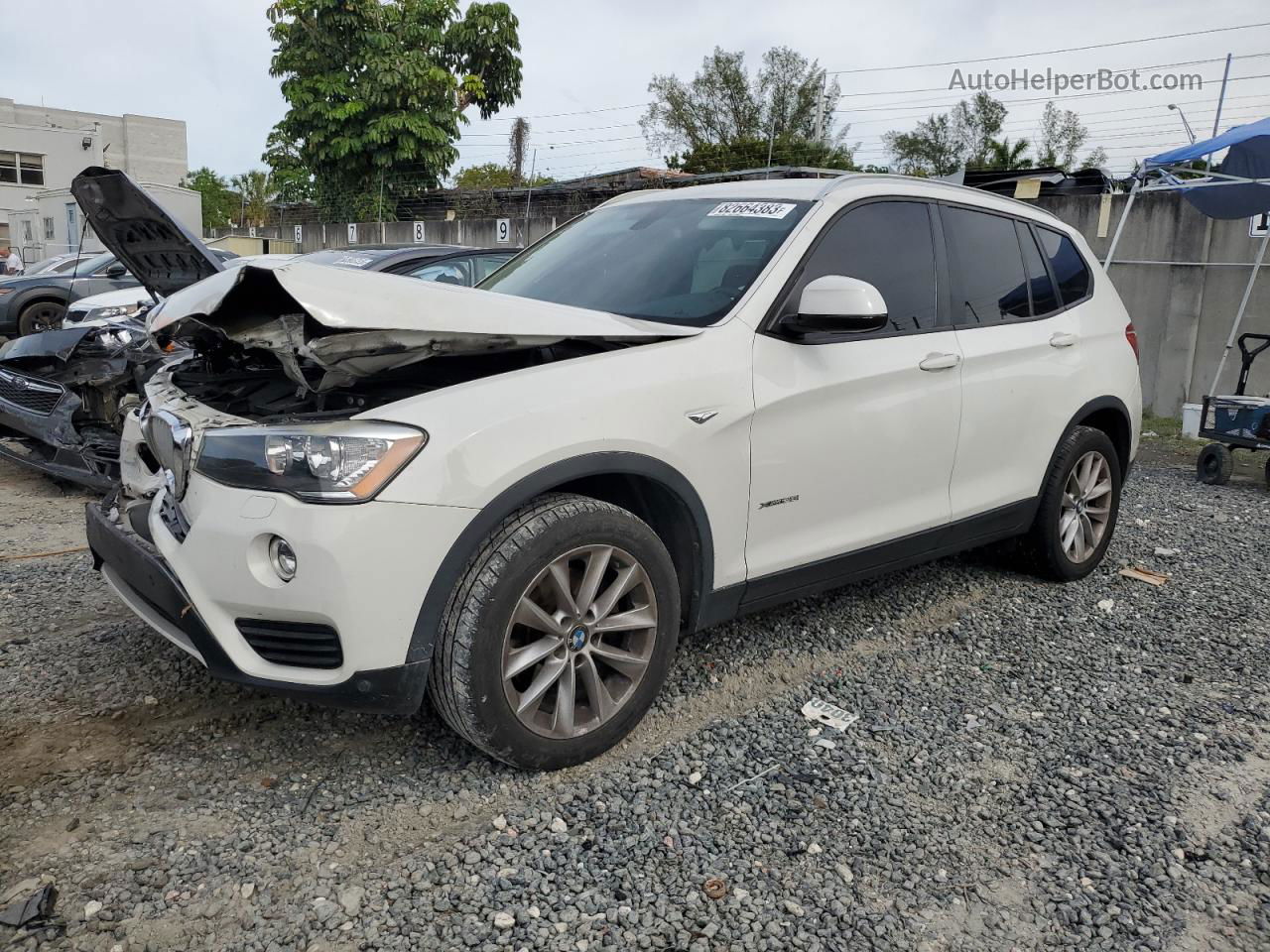 2016 Bmw X3 Xdrive28i White vin: 5UXWX9C53G0D83039