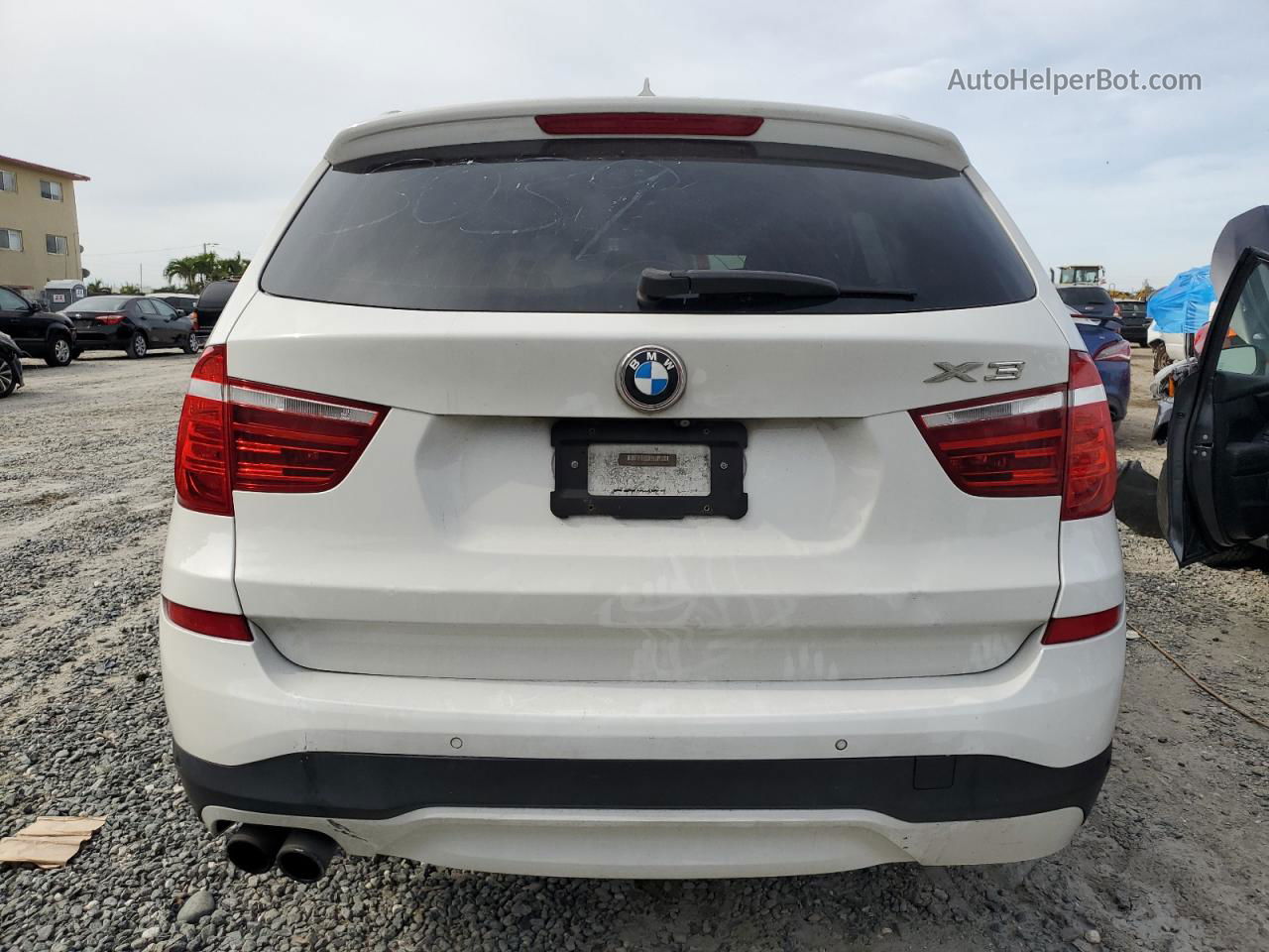 2016 Bmw X3 Xdrive28i White vin: 5UXWX9C53G0D83039