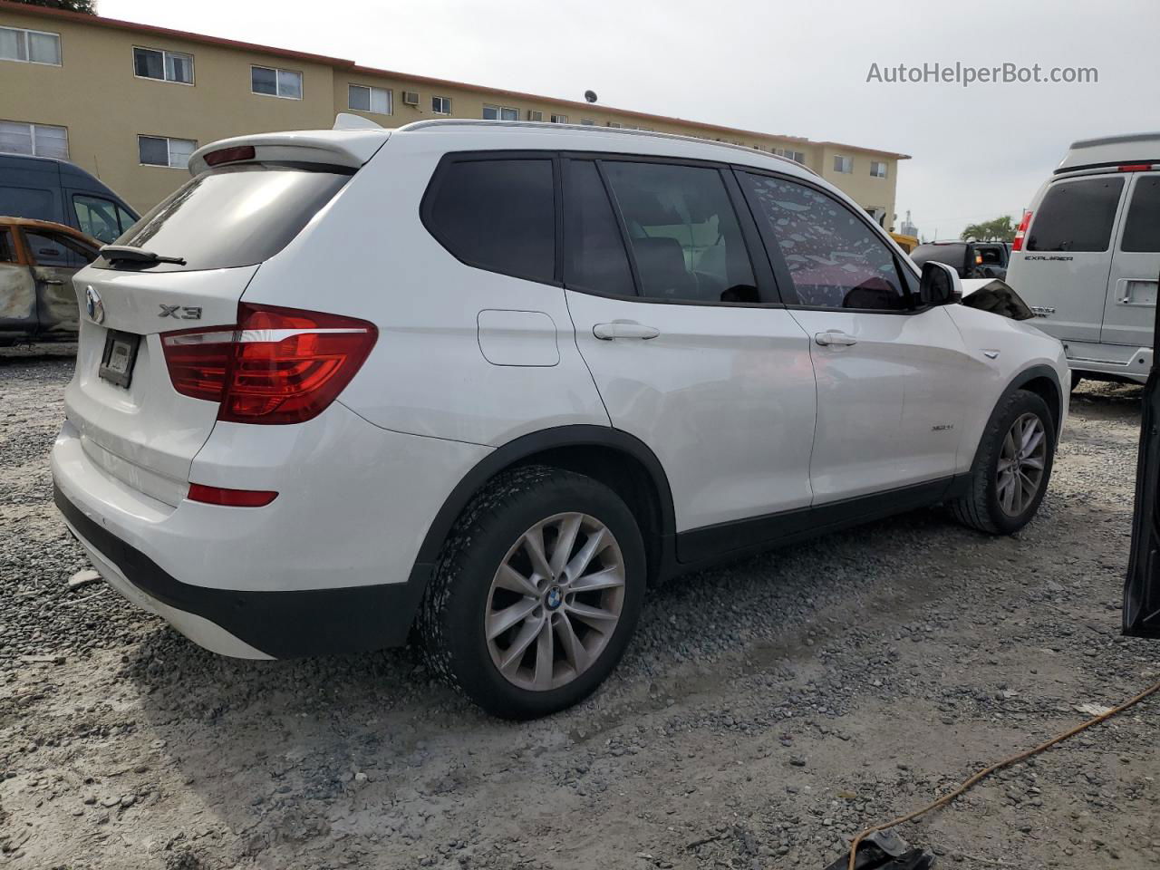 2016 Bmw X3 Xdrive28i White vin: 5UXWX9C53G0D83039