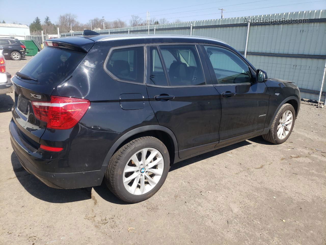 2016 Bmw X3 Xdrive28i Черный vin: 5UXWX9C53G0D83137