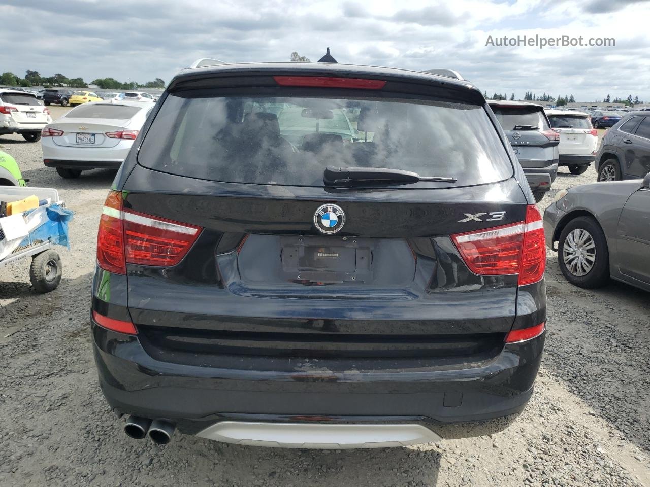 2016 Bmw X3 Xdrive28i Black vin: 5UXWX9C53G0D84319