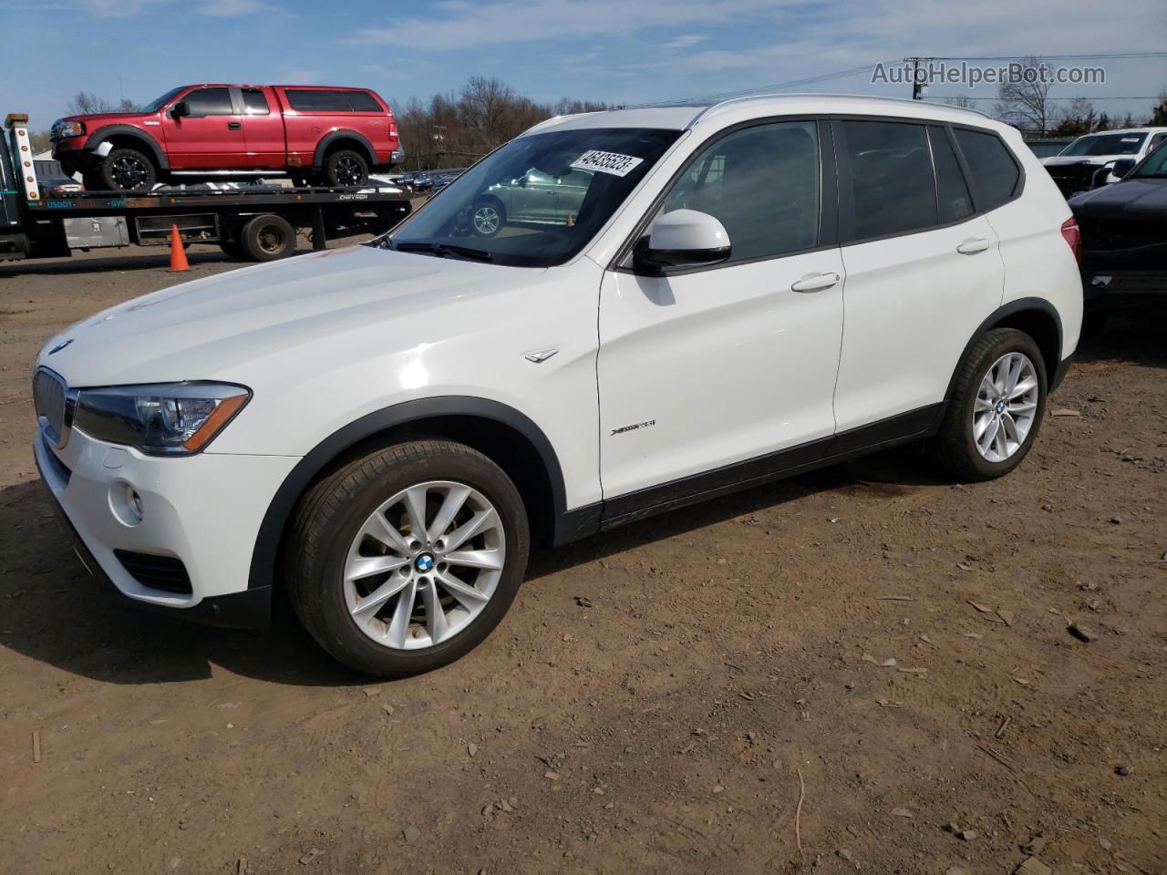 2016 Bmw X3 Xdrive28i Белый vin: 5UXWX9C53G0D84644