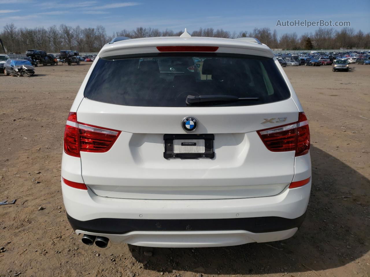 2016 Bmw X3 Xdrive28i Белый vin: 5UXWX9C53G0D84644