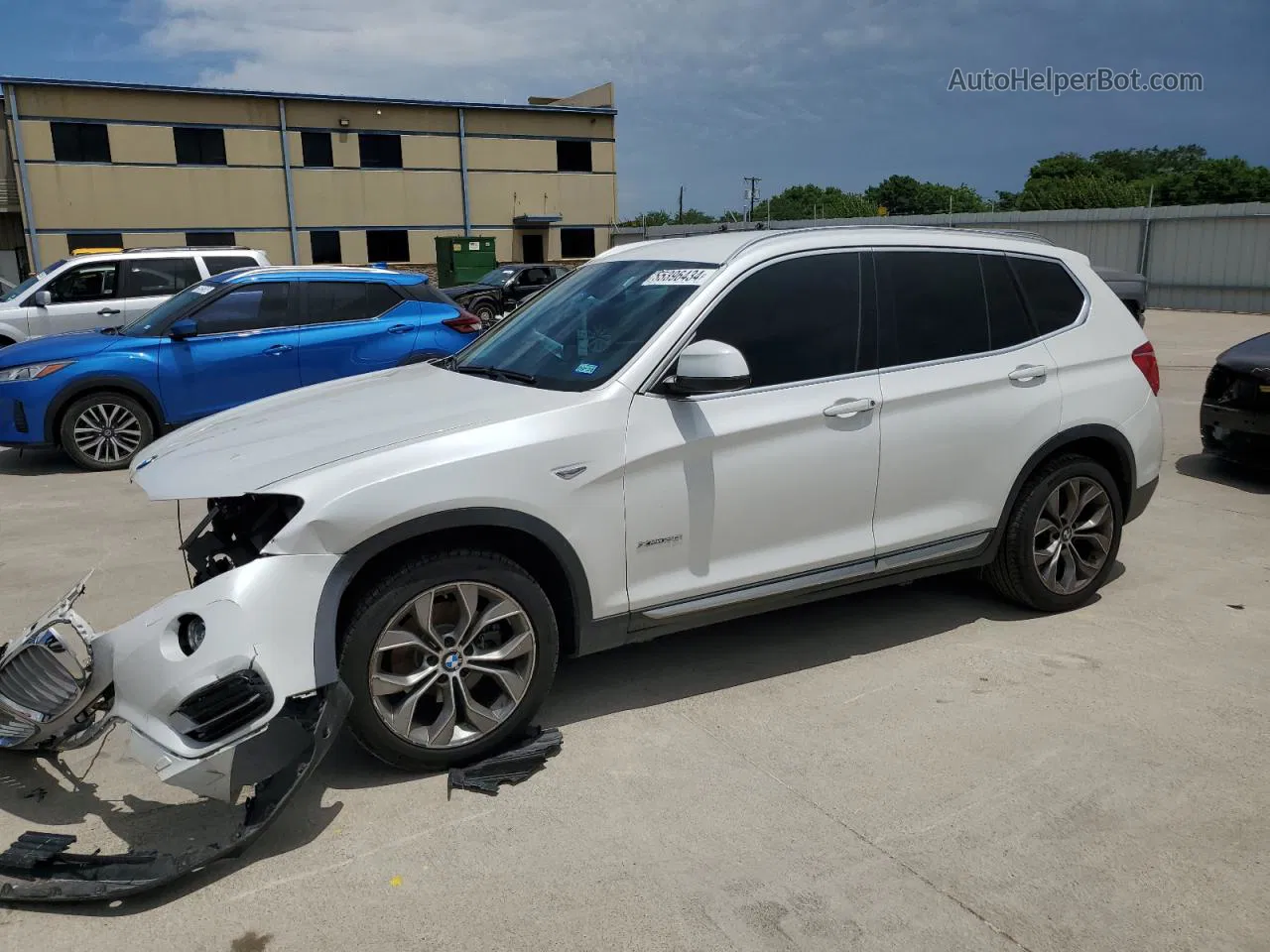 2016 Bmw X3 Xdrive28i White vin: 5UXWX9C53G0D85034