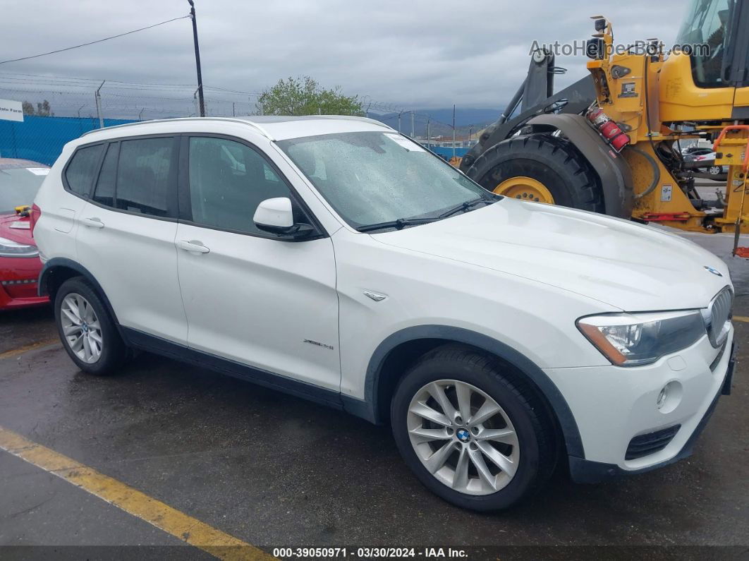 2016 Bmw X3 Xdrive28i White vin: 5UXWX9C53G0D85132