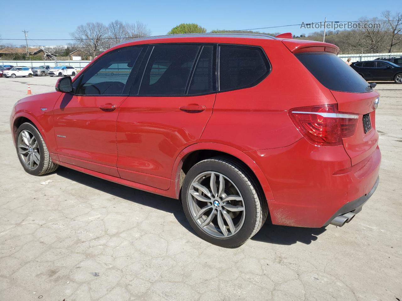 2016 Bmw X3 Xdrive28i Red vin: 5UXWX9C53G0D86295