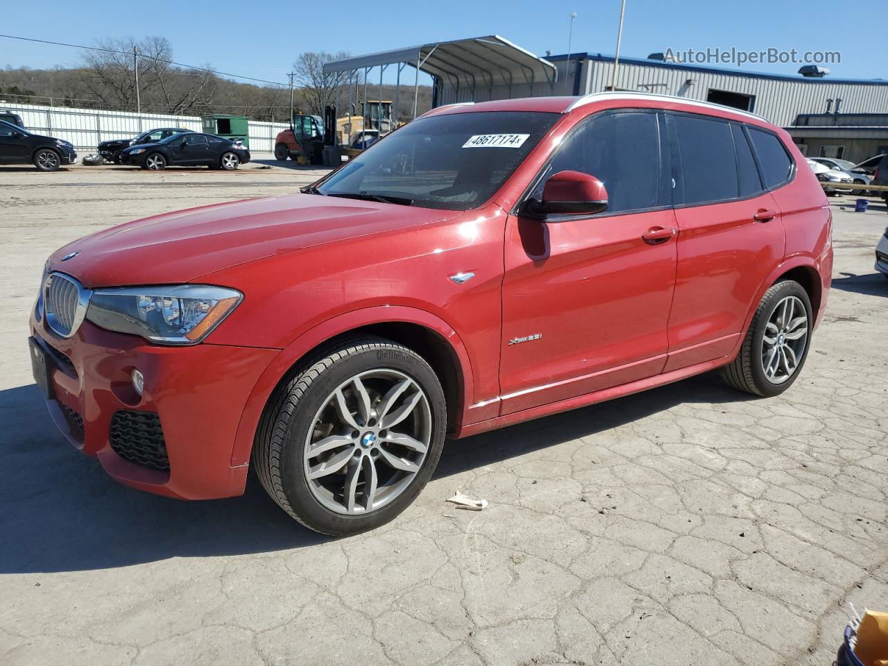 2016 Bmw X3 Xdrive28i Red vin: 5UXWX9C53G0D86295