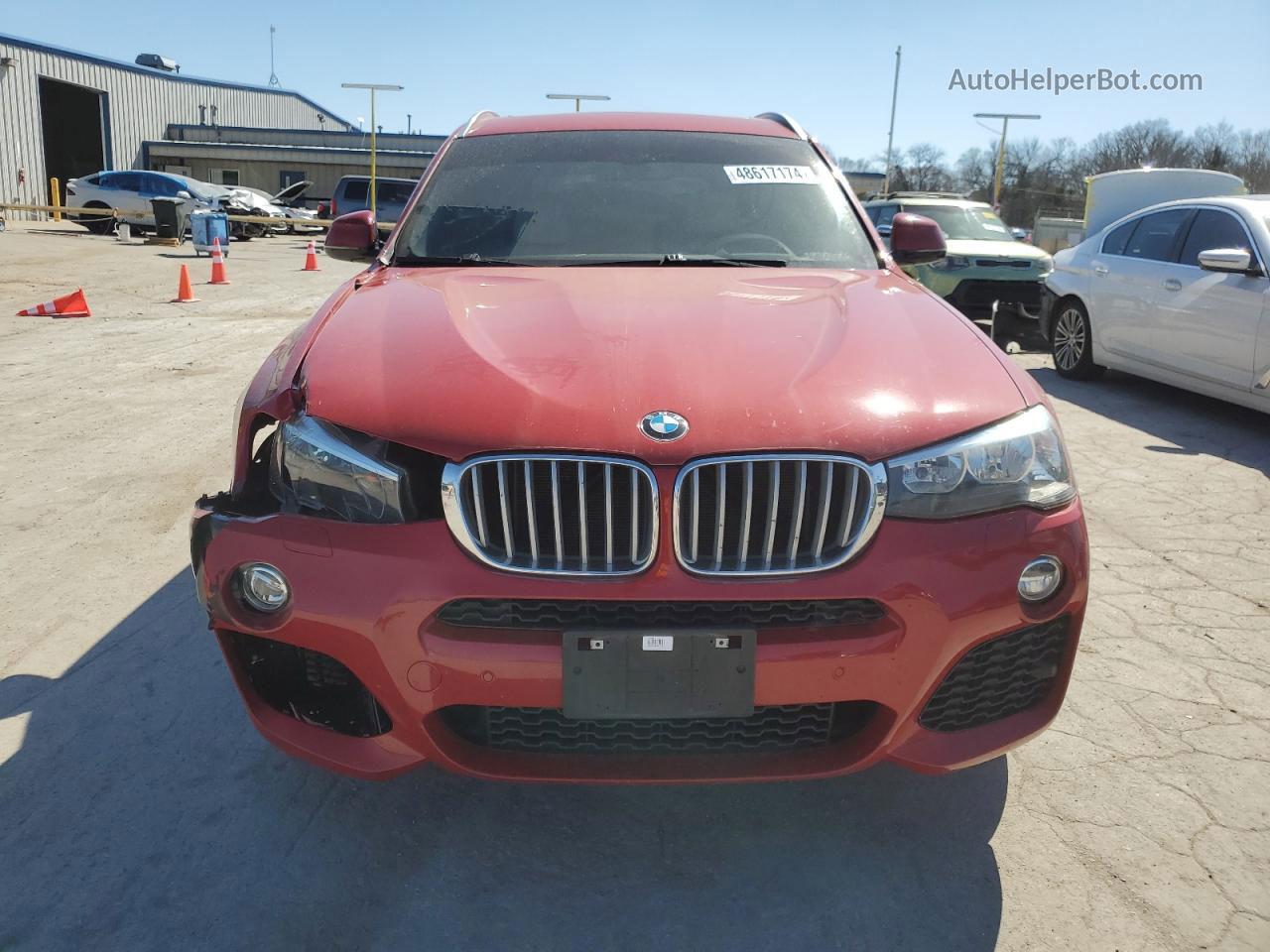 2016 Bmw X3 Xdrive28i Red vin: 5UXWX9C53G0D86295