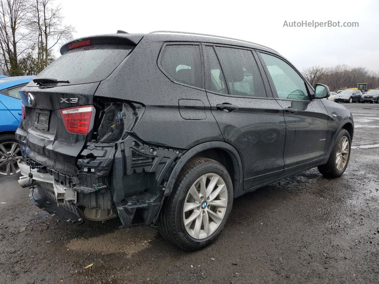 2016 Bmw X3 Xdrive28i Черный vin: 5UXWX9C53G0D86376